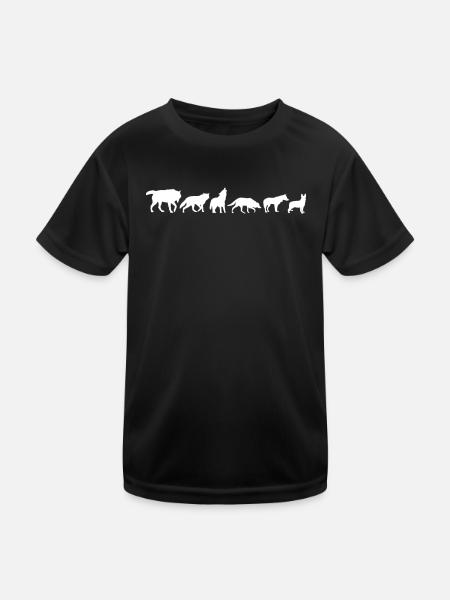 Accessoires pour chiens Propriétaire de chien de berger allemand - T-shirt sport Enfant - noir - Devant