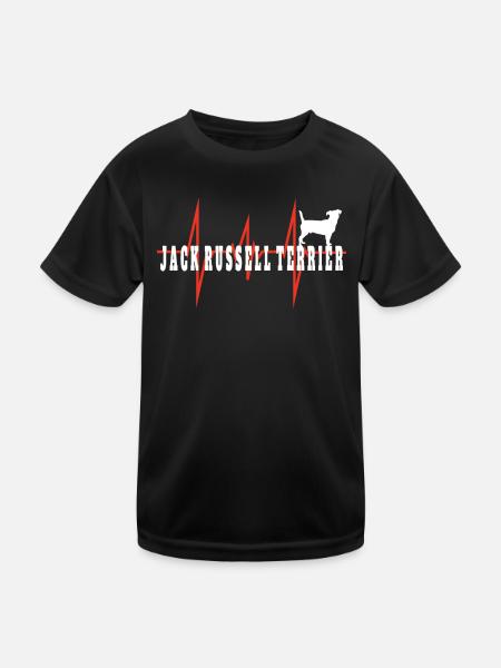 Accessoires pour chiens Terrier Propriétaires de chiens - T-shirt sport Enfant - noir - Devant