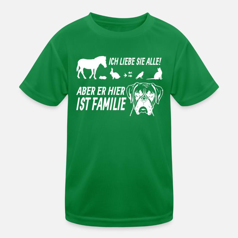 Hund Boxer Hundebesitzer Geschenkidee Kinder Funktions-T-Shirt