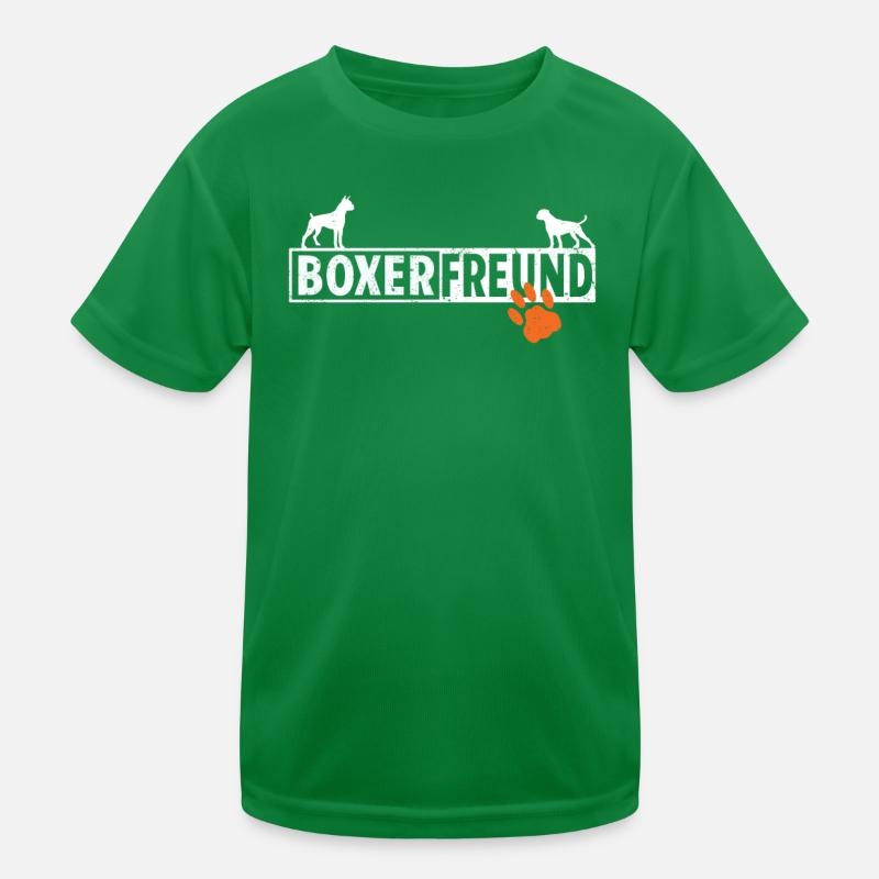 Hund Boxer Hundebesitzer Geschenkidee Kinder Funktions-T-Shirt