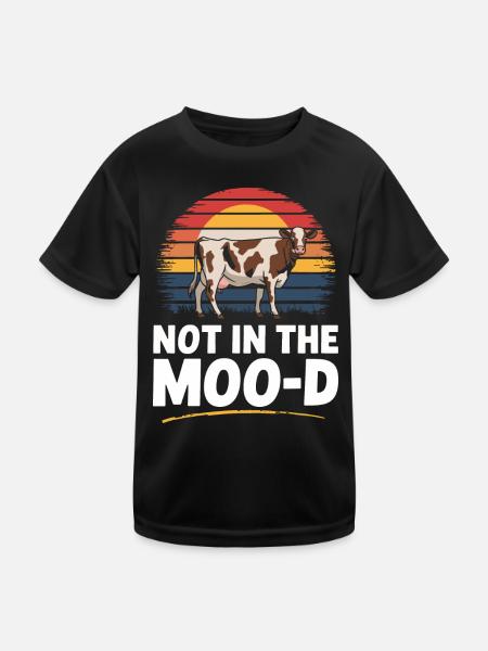 Éleveur de vaches Ferme Éleveur de vaches - T-shirt sport Enfant - noir - Devant