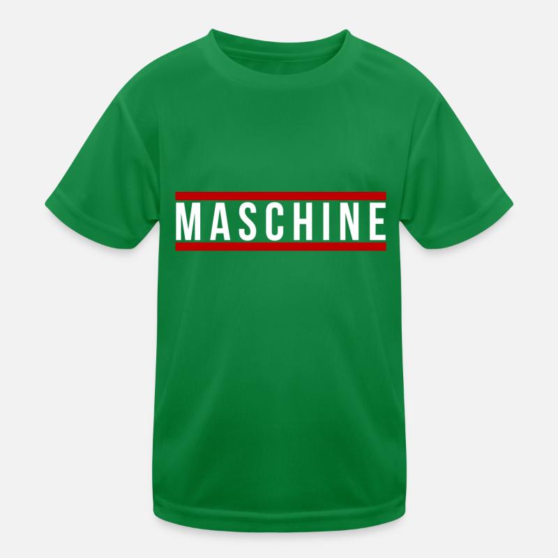 Maschine front Kinder Funktions-T-Shirt
