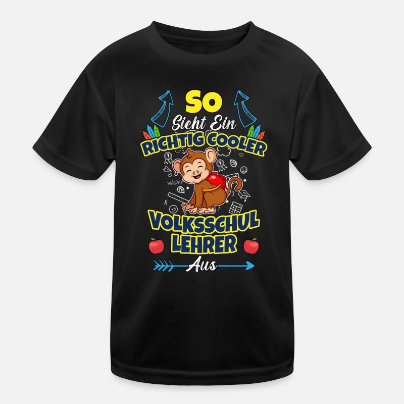 Volksschullehrer Volksschule Lehrkraft Lehrer Kinder Funktions-T-Shirt