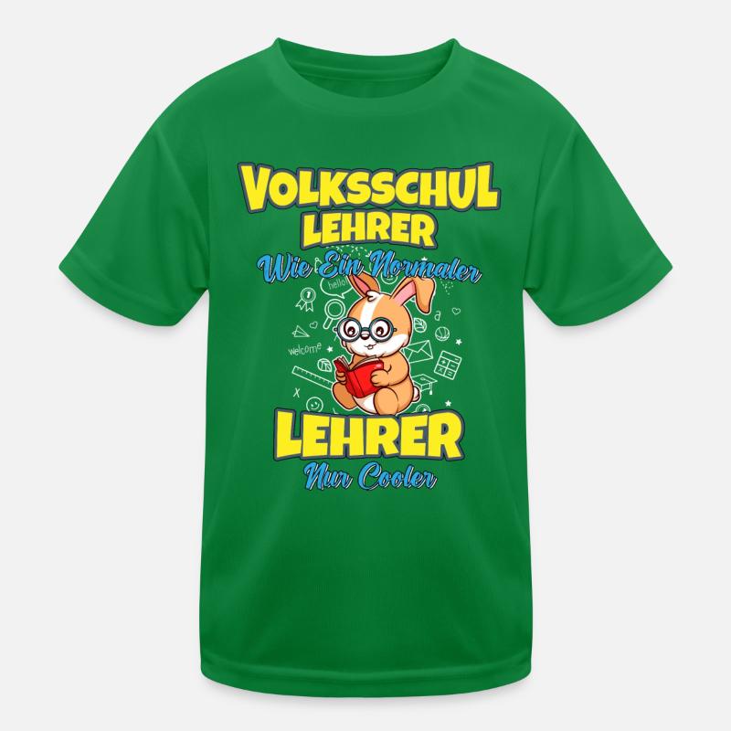 Volksschullehrer Volksschule Lehrkraft Lehrer Kinder Funktions-T-Shirt