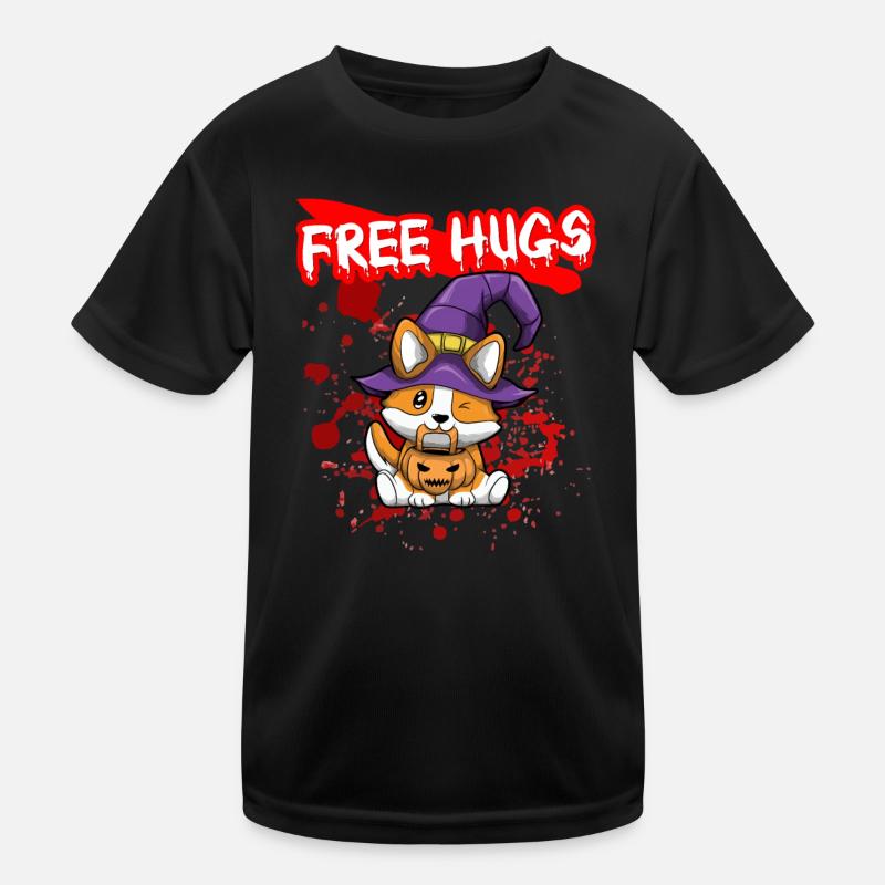 Free Hugs Halloween Sarcasm Scary Creepy Costume Kinder Funktions-T-Shirt