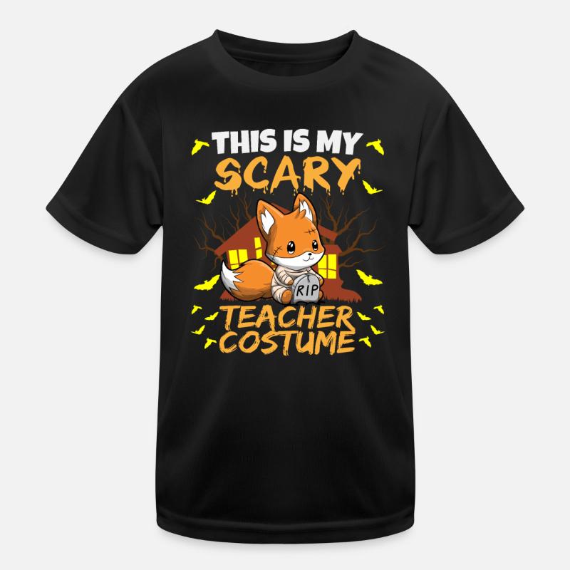 This Is My Scary Teacher Costume School Halloween Kids Functional T-Shirt