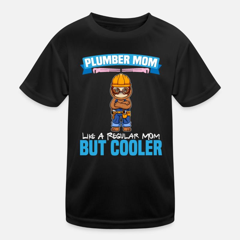Maman plombière comme une maman régulière mais plus cool T-shirt sport Enfant