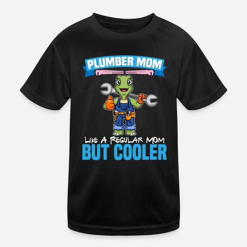 Maman plombière comme une maman régulière mais plus cool T-shirt sport Enfant