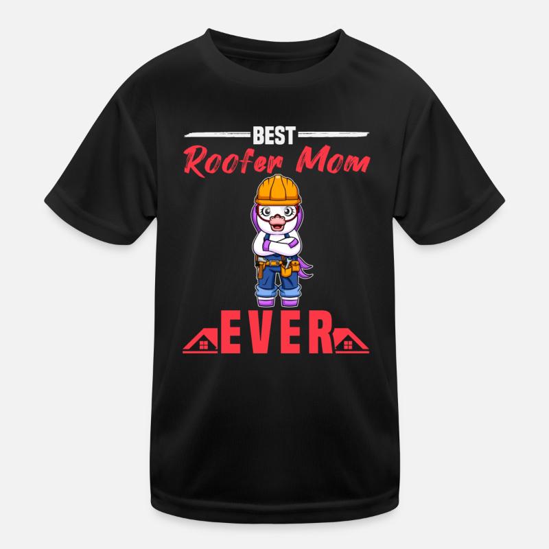 Meilleure maman couvreuse de tous les temps Artisanat de toiture Mère T-shirt sport Enfant