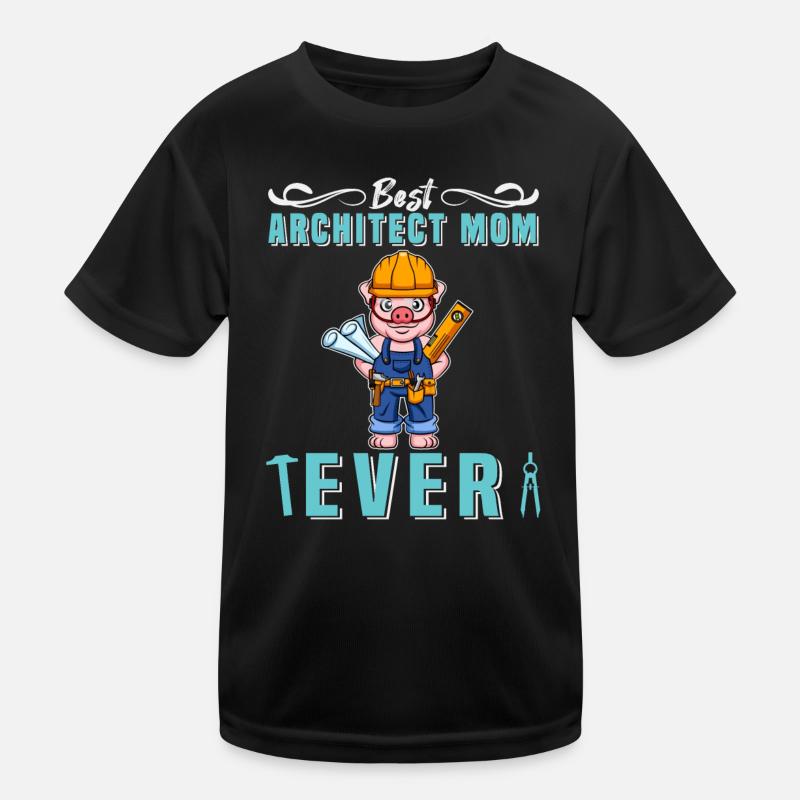 Meilleur architecte Maman Jamais Dessin Technique Mère T-shirt sport Enfant