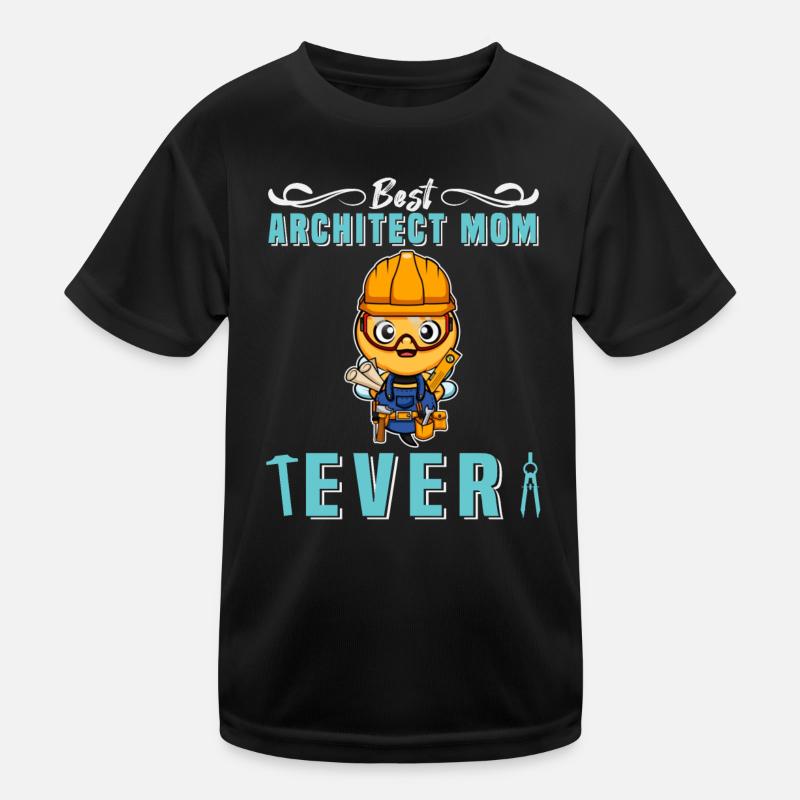 Meilleur architecte Maman Jamais Dessin Technique Mère T-shirt sport Enfant