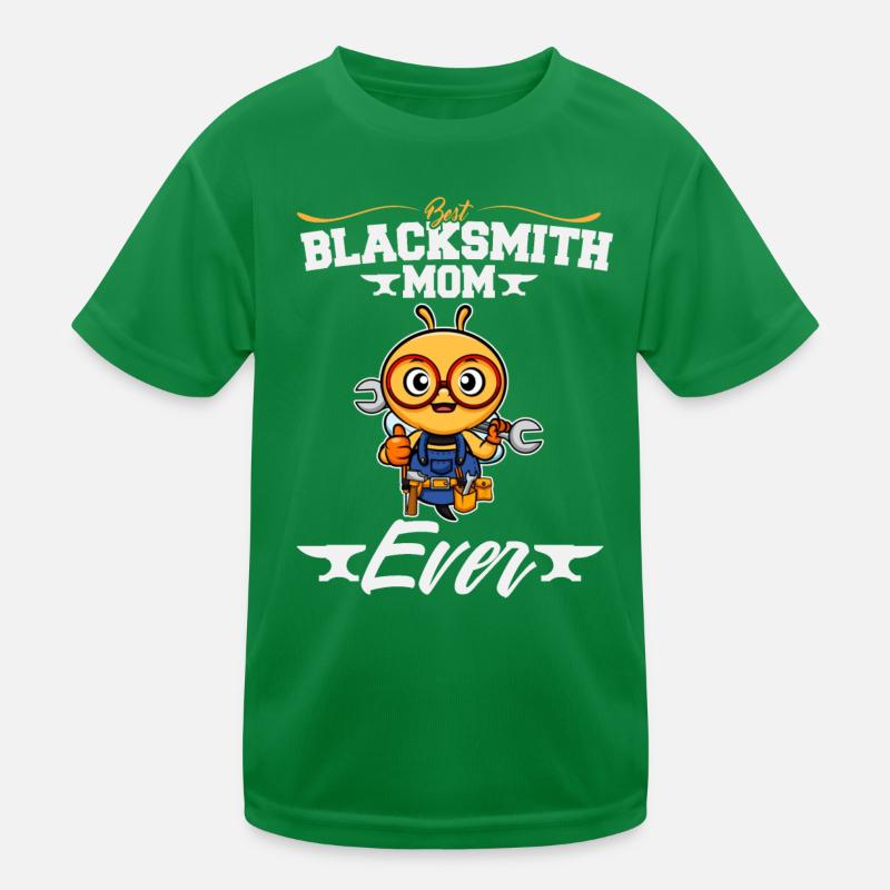 Meilleur forgeron Maman Jamais Travail du Métal Forge Marteau T-shirt sport Enfant