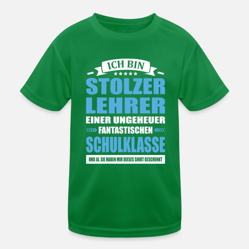 Ich Bin Stolzer Lehrer Abschied Schulklasse Kinder Funktions-T-Shirt