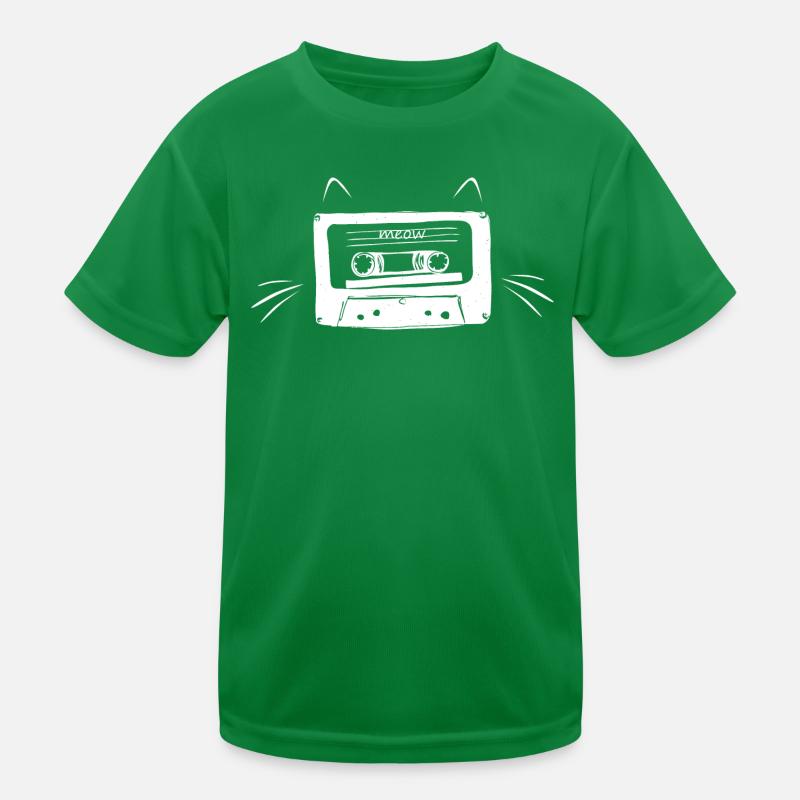 Cassette Cat Graphique T-shirt sport Enfant