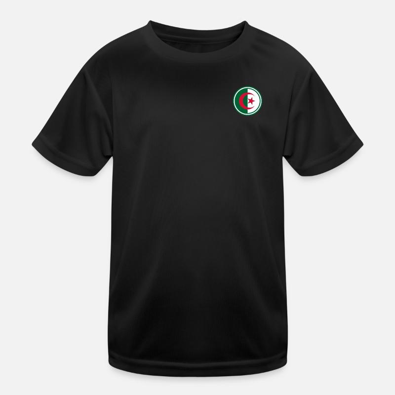 Algeria flag round Kids Functional T-Shirt
