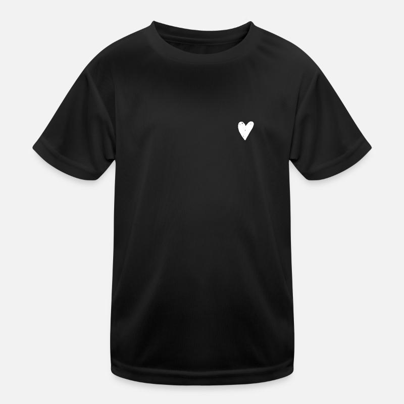 White Heart Kids Functional T-Shirt