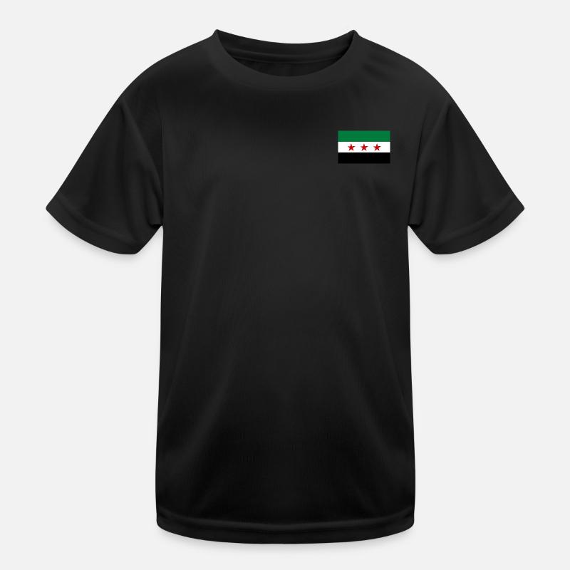 Syria Flag Kids Functional T-Shirt