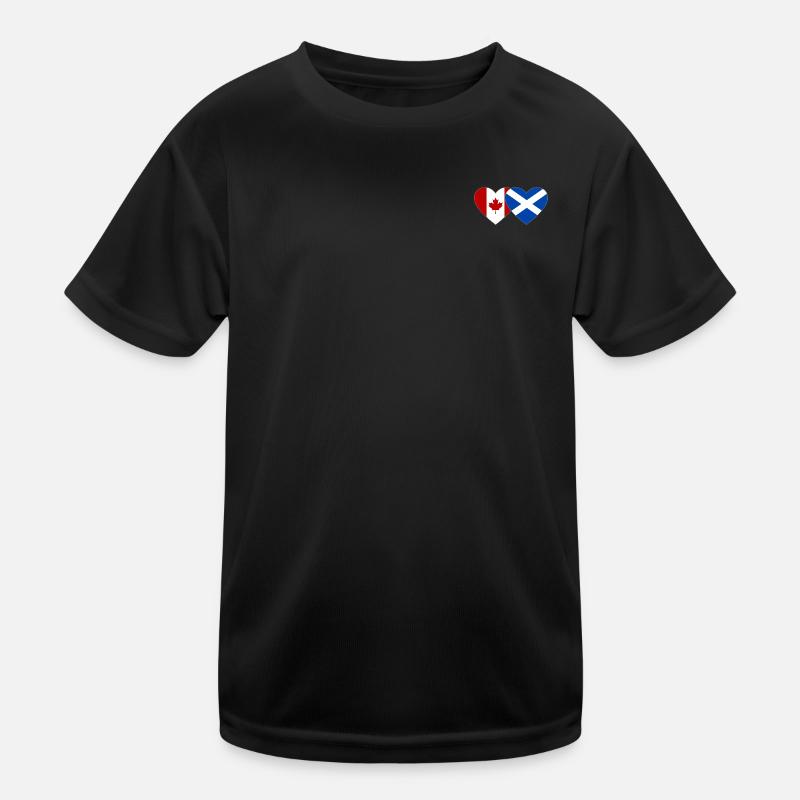 Coeur du drapeau de l’Écosse du Canada T-shirt sport Enfant