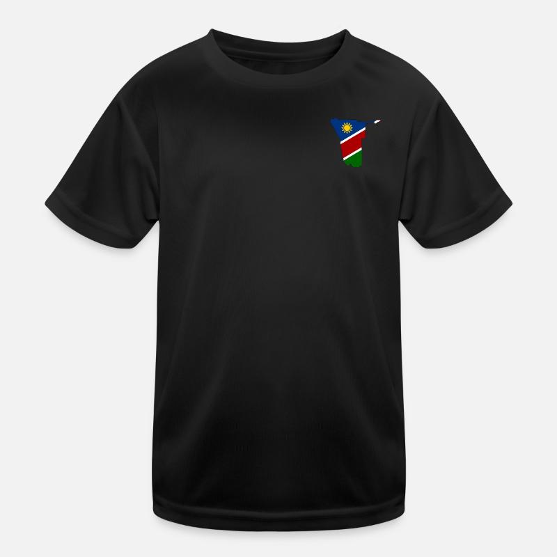 Namibia flag map Kids Functional T-Shirt