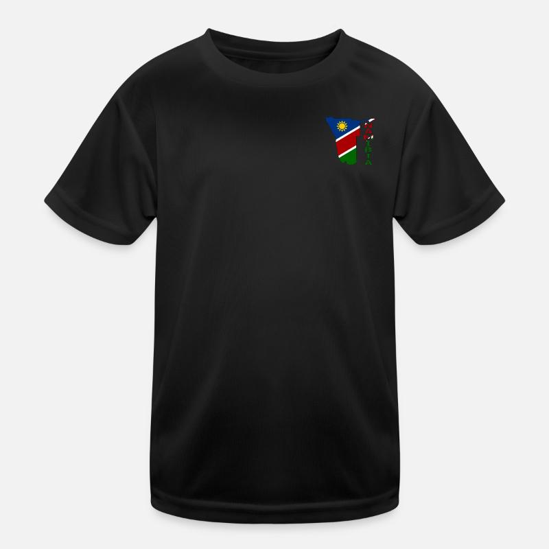 Namibia Map Flag Kids Functional T-Shirt