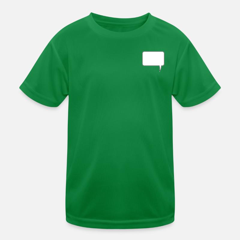 Speech bubble rectangle design Kids Functional T-Shirt