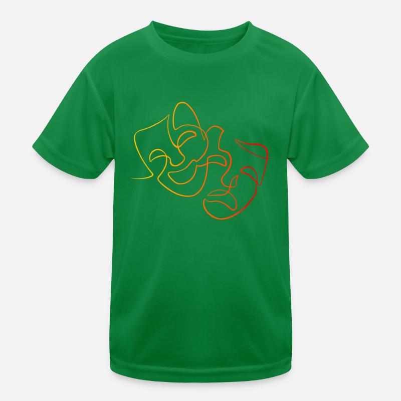 Linework masques de théâtre T-shirt sport Enfant