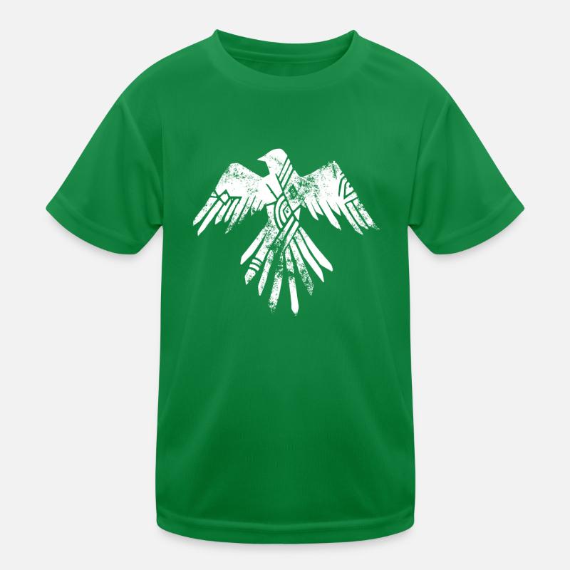 Wikingerkrähe Kinder Funktions-T-Shirt