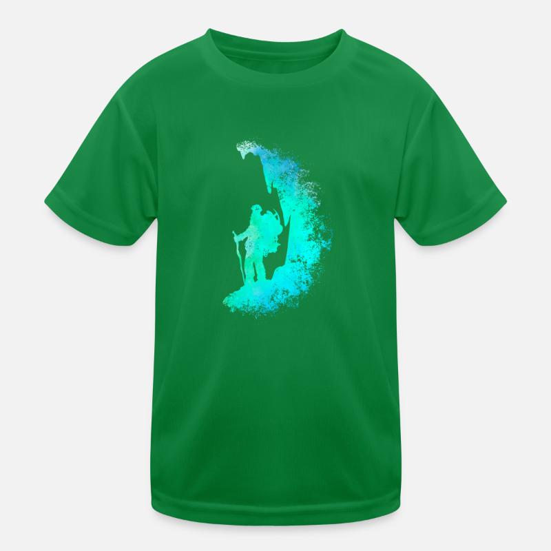 Kletterer / Klettererkunst Kinder Funktions-T-Shirt
