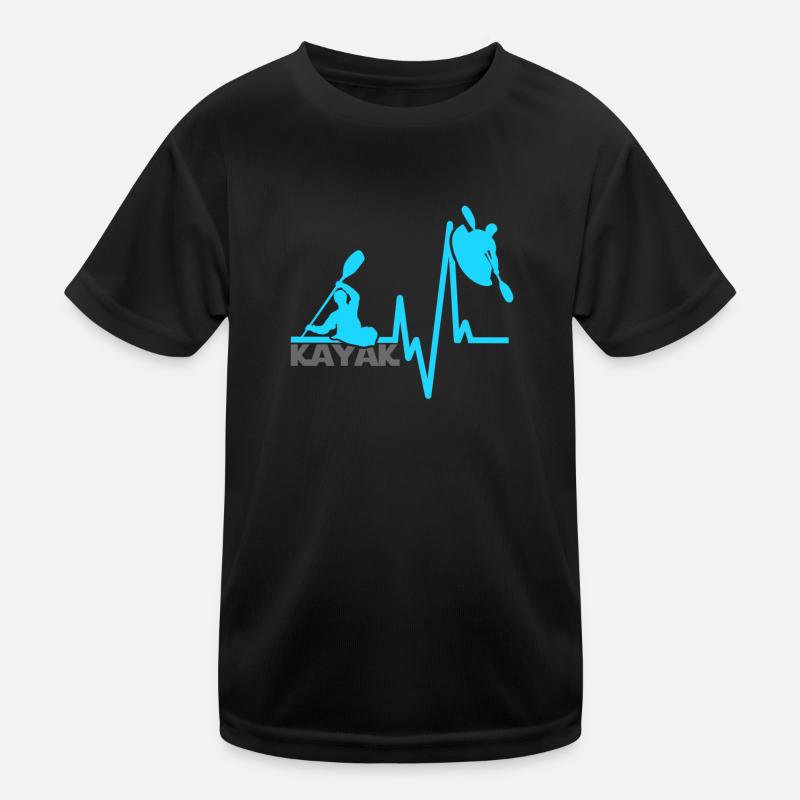 Kajak-Herzschlag Kinder Funktions-T-Shirt