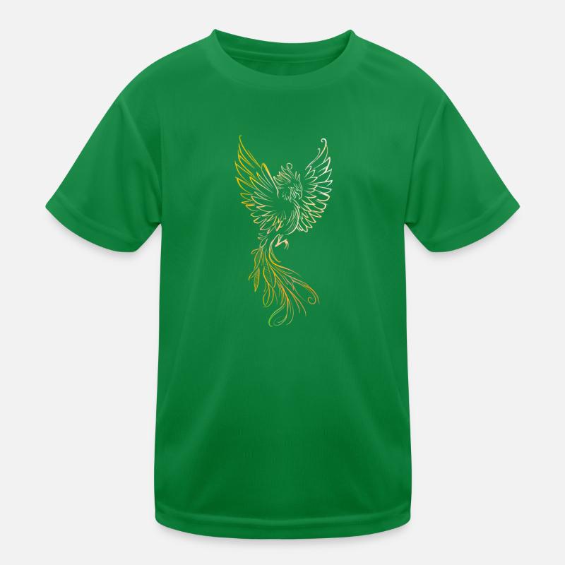 Bunter Phönix Kinder Funktions-T-Shirt