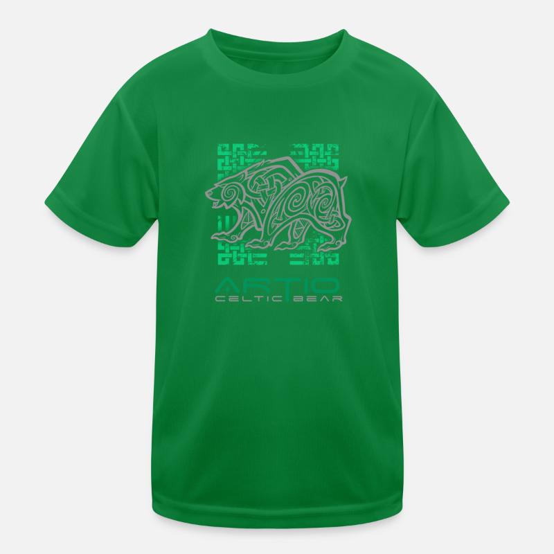 Artio - Celtic bear ornamental composition Kids Functional T-Shirt