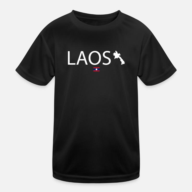 Insel Laos Urlaub Kinder Funktions-T-Shirt