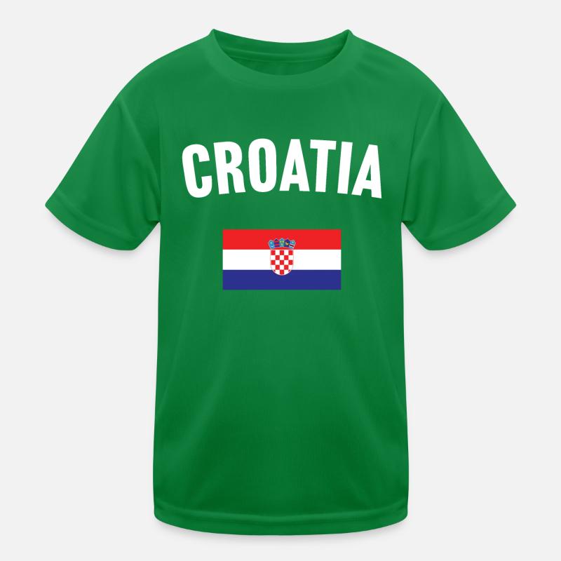 Drapeau de la Croatie T-shirt sport Enfant