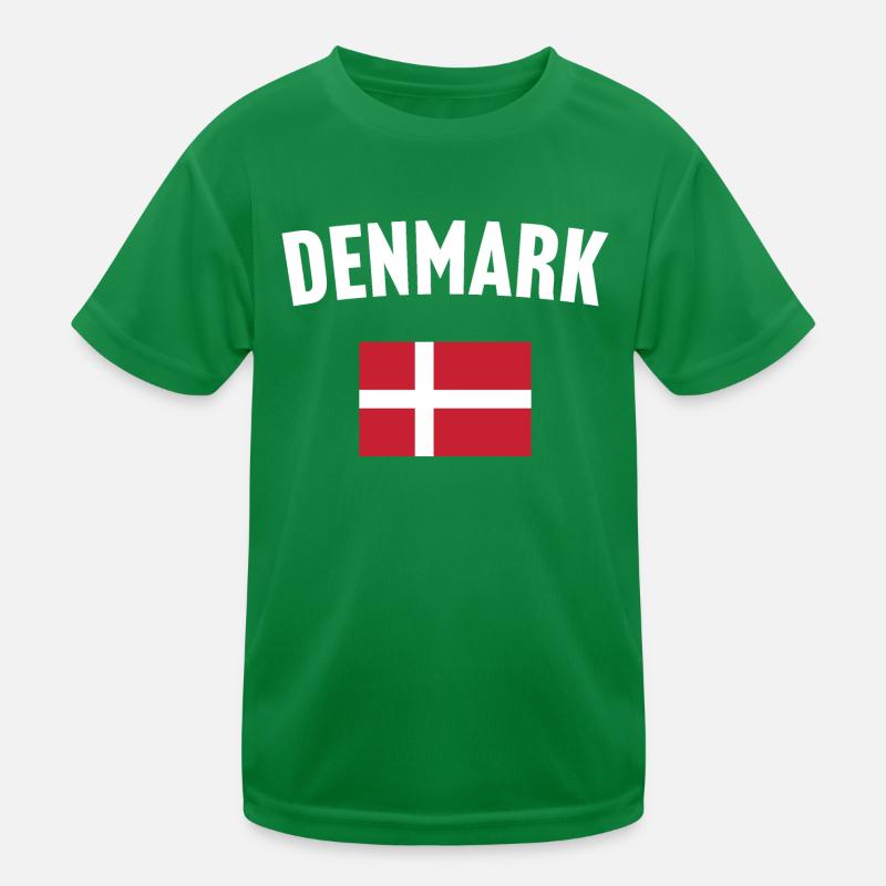 Drapeau du Danemark T-shirt sport Enfant