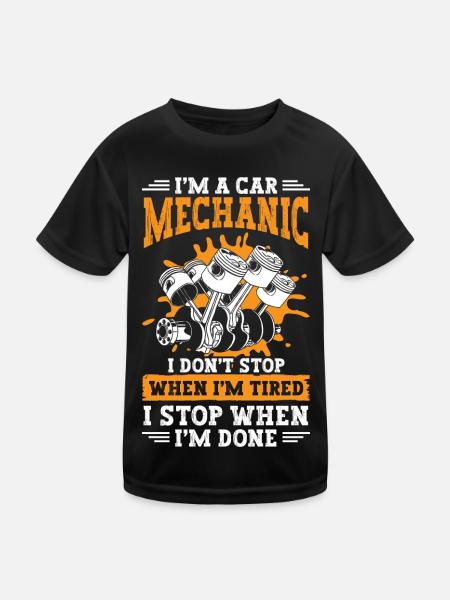 Mécanicien Artisan Réparation - T-shirt sport Enfant - noir - Devant