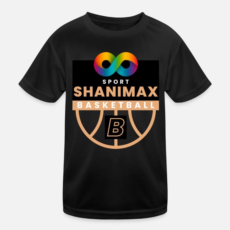 Black White Infinity Kinder Funktions-T-Shirt