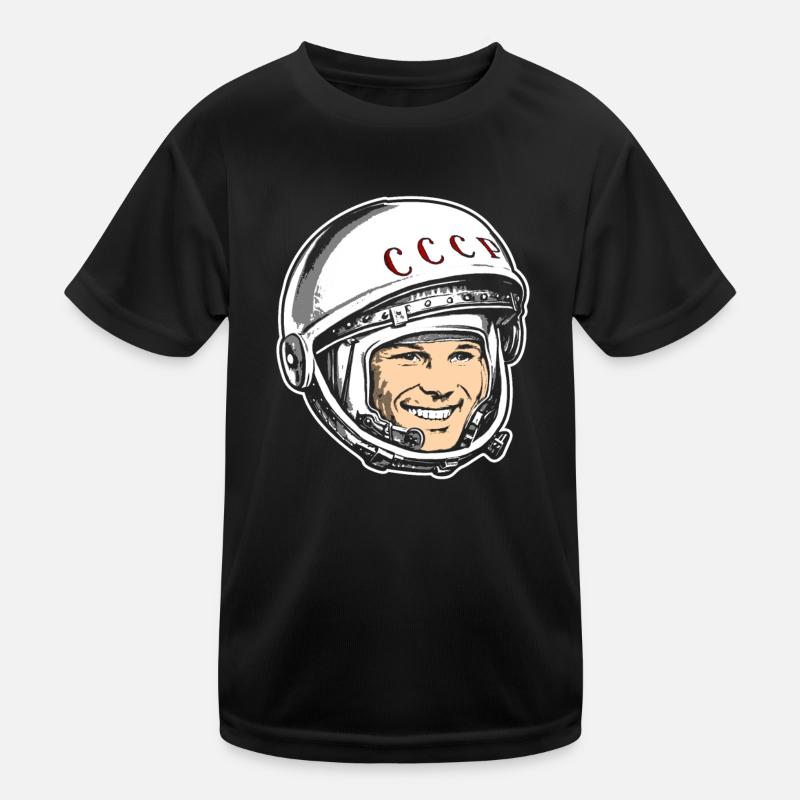 Yuri Gagarin Astronaut Union Soviétique T-shirt sport Enfant