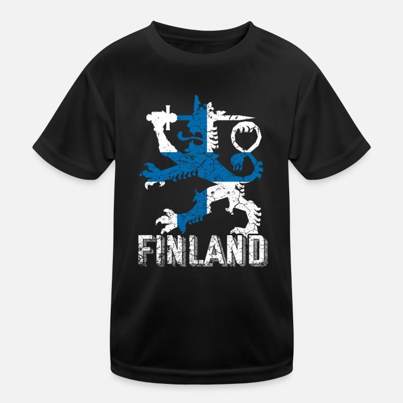 Finnland Kinder Funktions-T-Shirt
