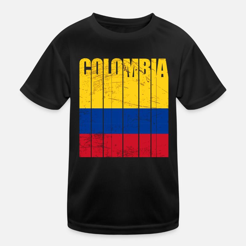 Colombie Drapeau T-shirt sport Enfant