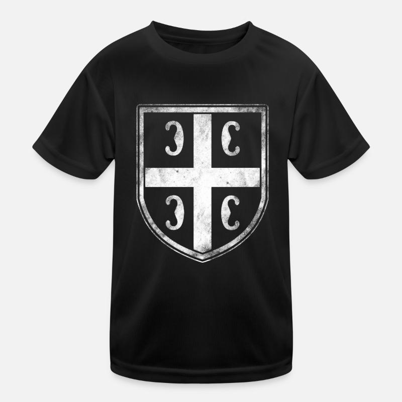 Serbien Wappen Kinder Funktions-T-Shirt