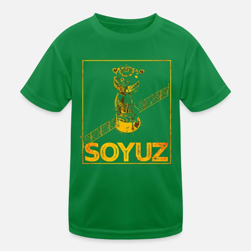 Soyuz spaceship Soviet Union Kids Functional T-Shirt