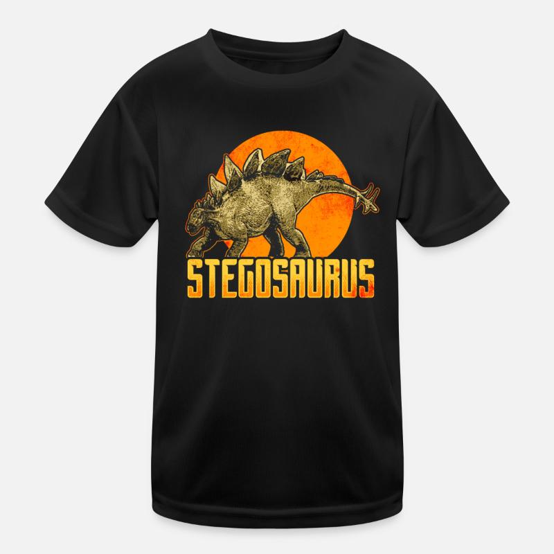 Stegosaurus Dinosaurs Kids Functional T-Shirt