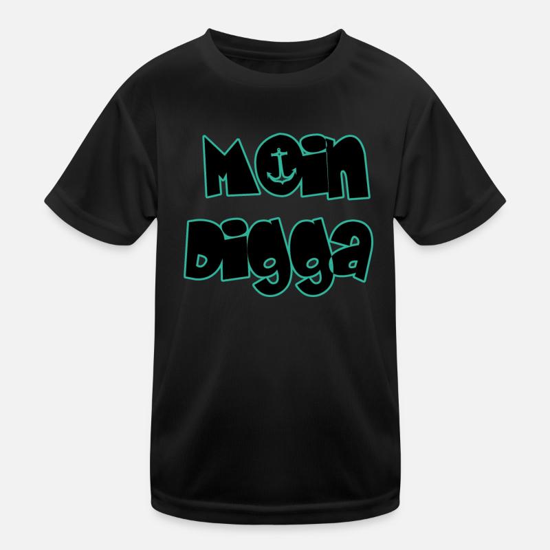 Moin Digga Kinder Funktions-T-Shirt
