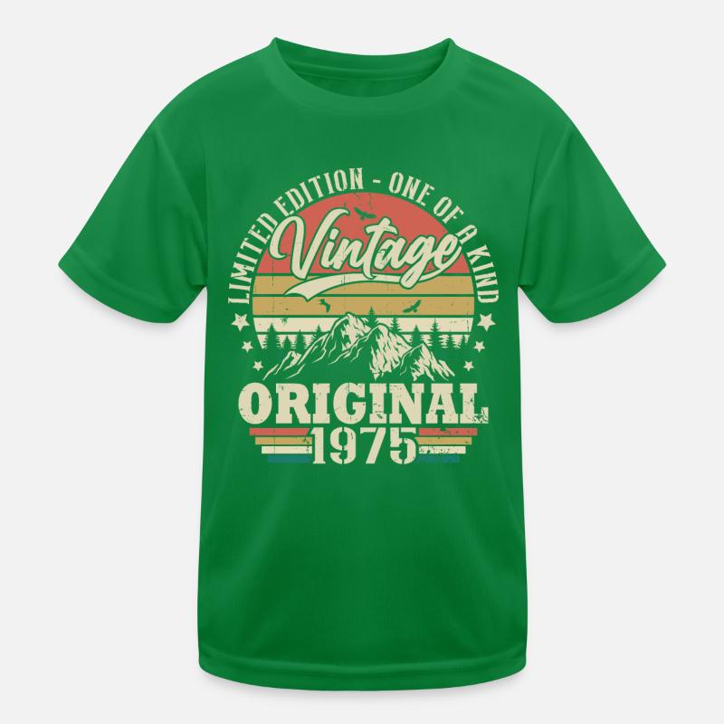 Vintage Geburtstag Geschenkidee Original 1975 Kinder Funktions-T-Shirt