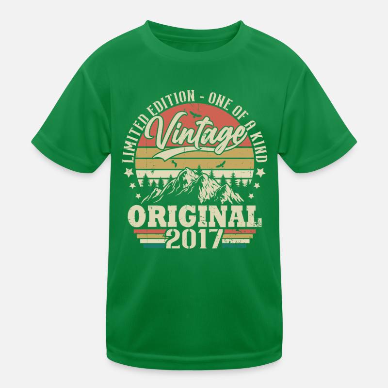 Original Vintage Geburtstag Geschenkidee 2017 Kinder Funktions-T-Shirt