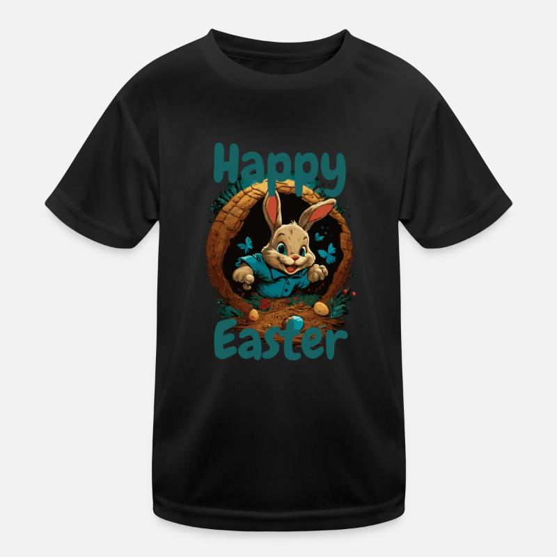 happy Easter Easter in the Easter basket Easter Kids Functional T-Shirt