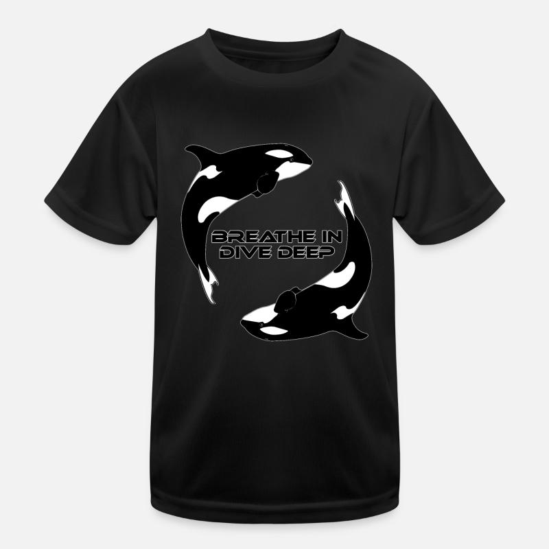 Orca Killerwale Kinder Funktions-T-Shirt