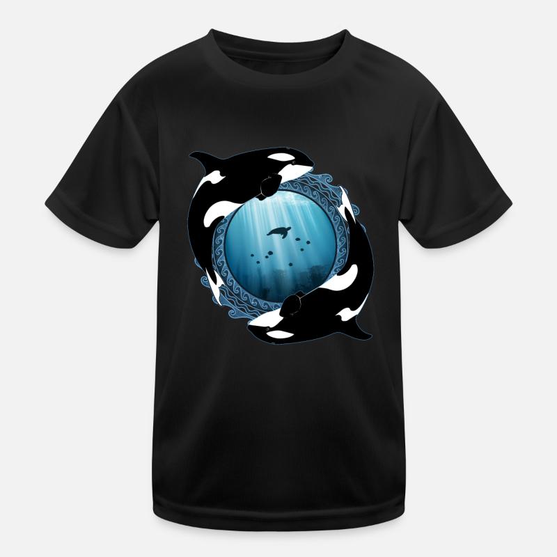 Orca killer whales Kids Functional T-Shirt