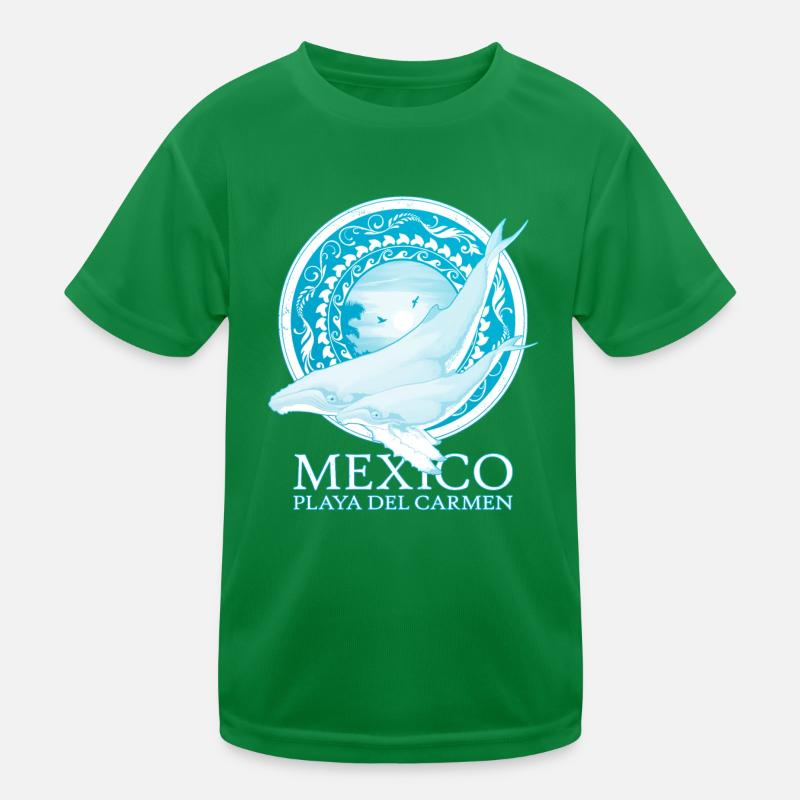 Buckelwale Playa del Carmen Kinder Funktions-T-Shirt