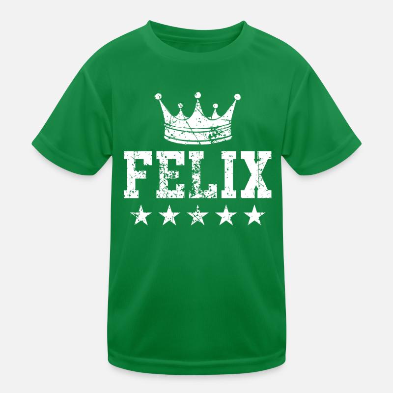 Felix mit Krone Kinder Funktions-T-Shirt